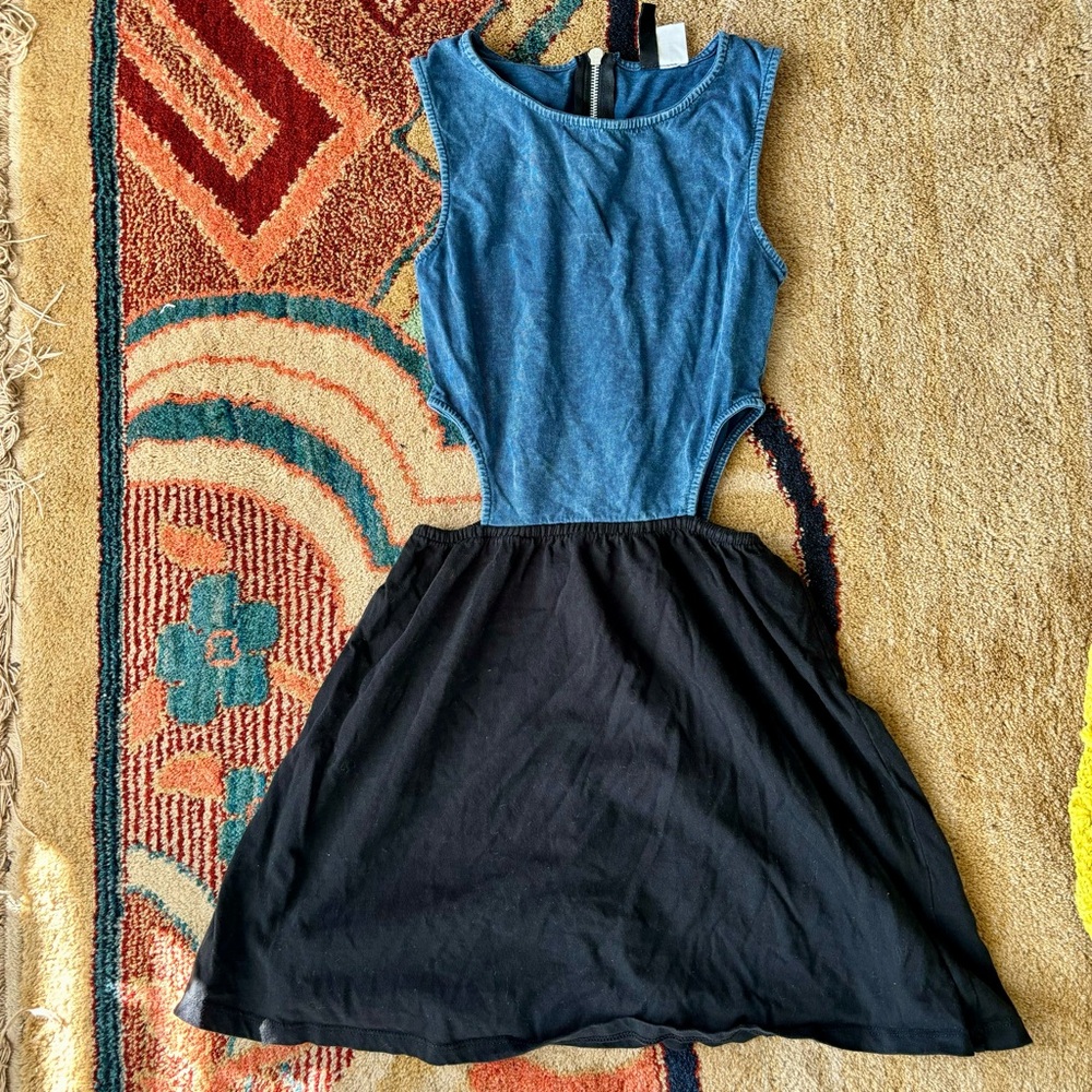 Early 2000’s mini dress with side cutouts
